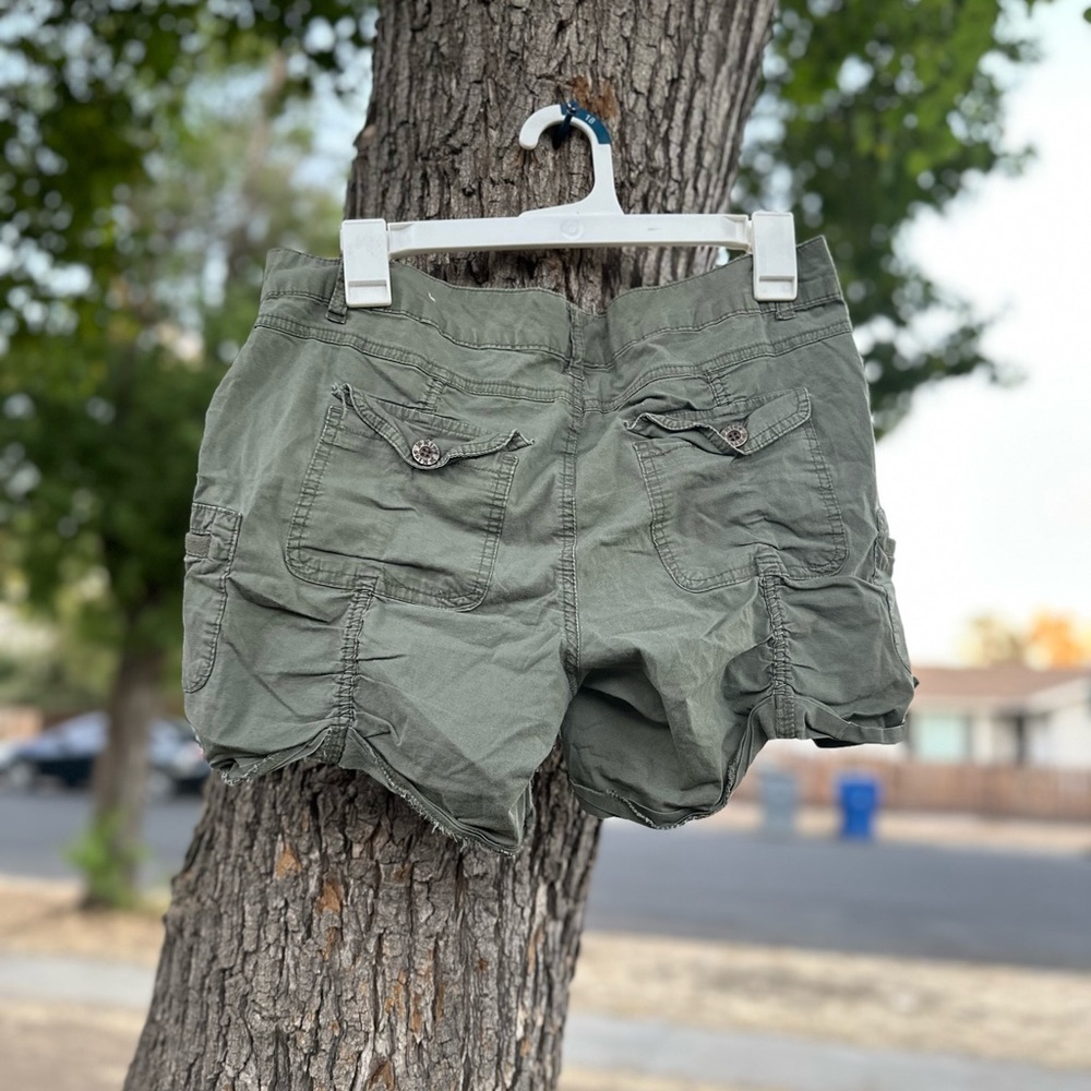 1st Kiss Olive Women's Cargo Shorts - Picture 7 of 7
